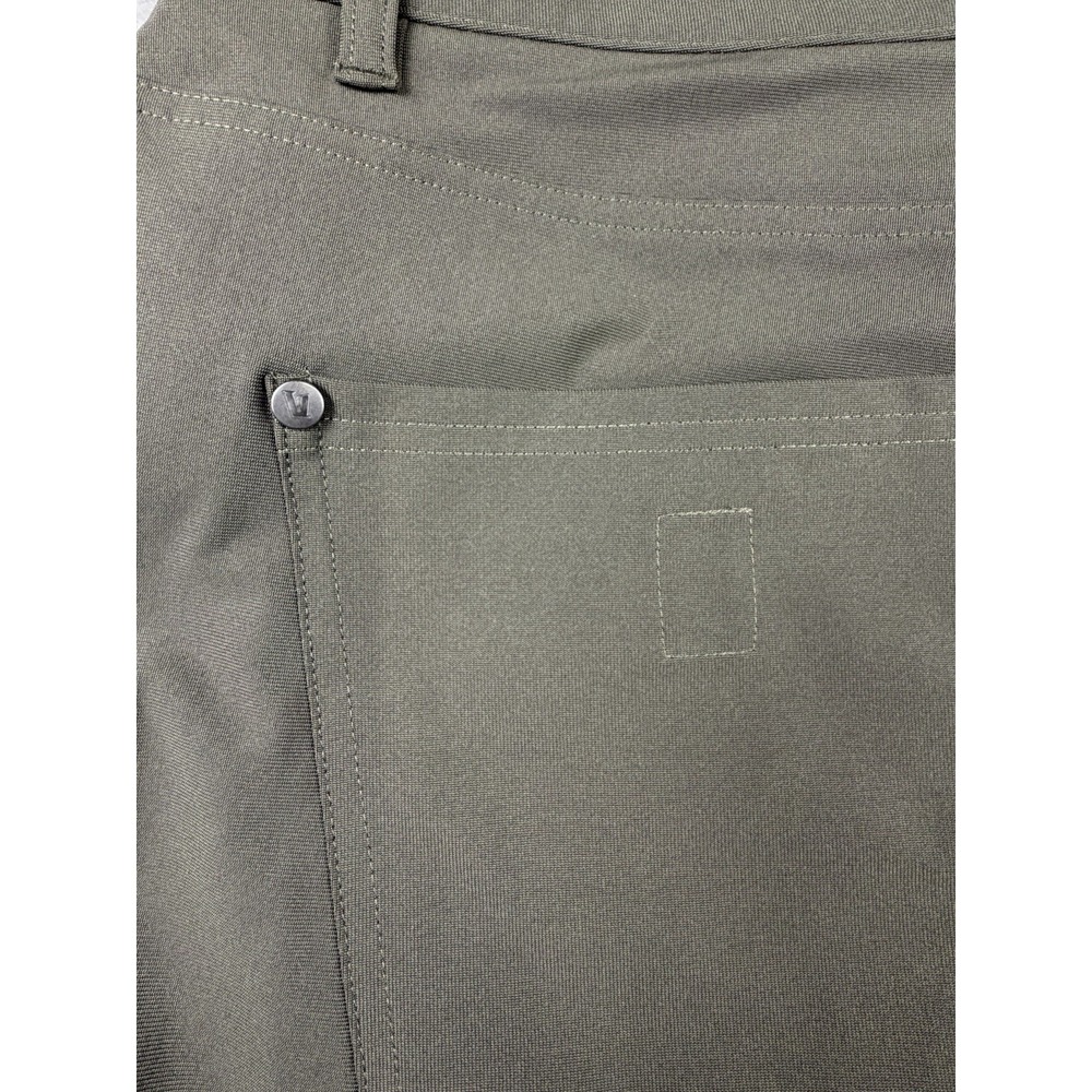 Vuori Meta Pants Men's 36x32 Green Slim Chino 5 Pocket Travel Performance V430 - Picture 15 of 16